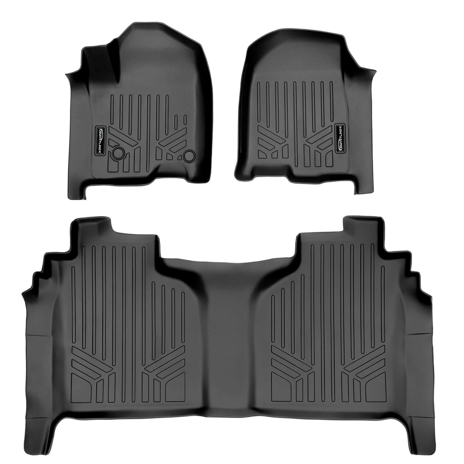 SMARTLINER Floor Liners for 2020-2026 2500/3500 Silverado/Sierra Crew Cab 2019-2021 Crew Cab (BNOC)