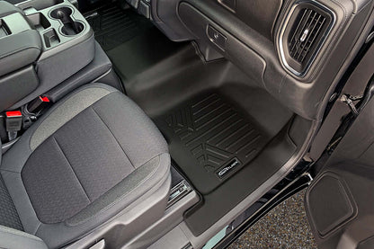 SMARTLINER Floor Liners for 2020-2025 Chevy Silverado 2500 HD | 3500 HD (Double Cab|Carpet|(1st Row Bench)|(OTH)|[2nd Row Storage]