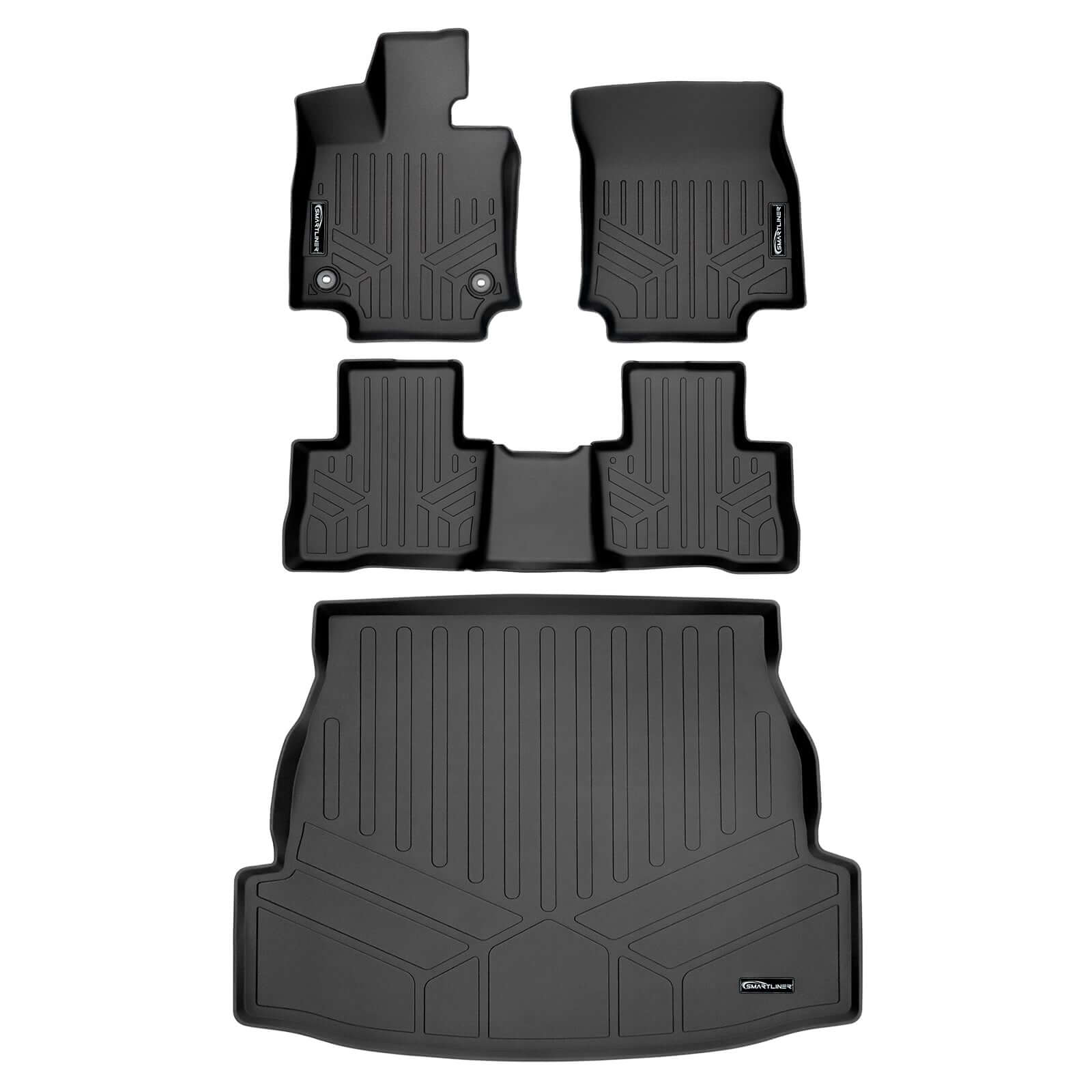 SMARTLINER Floor Liners for 2021-2025 Toyota RAV4 Prime (With Subwoofer in Cargo Area)