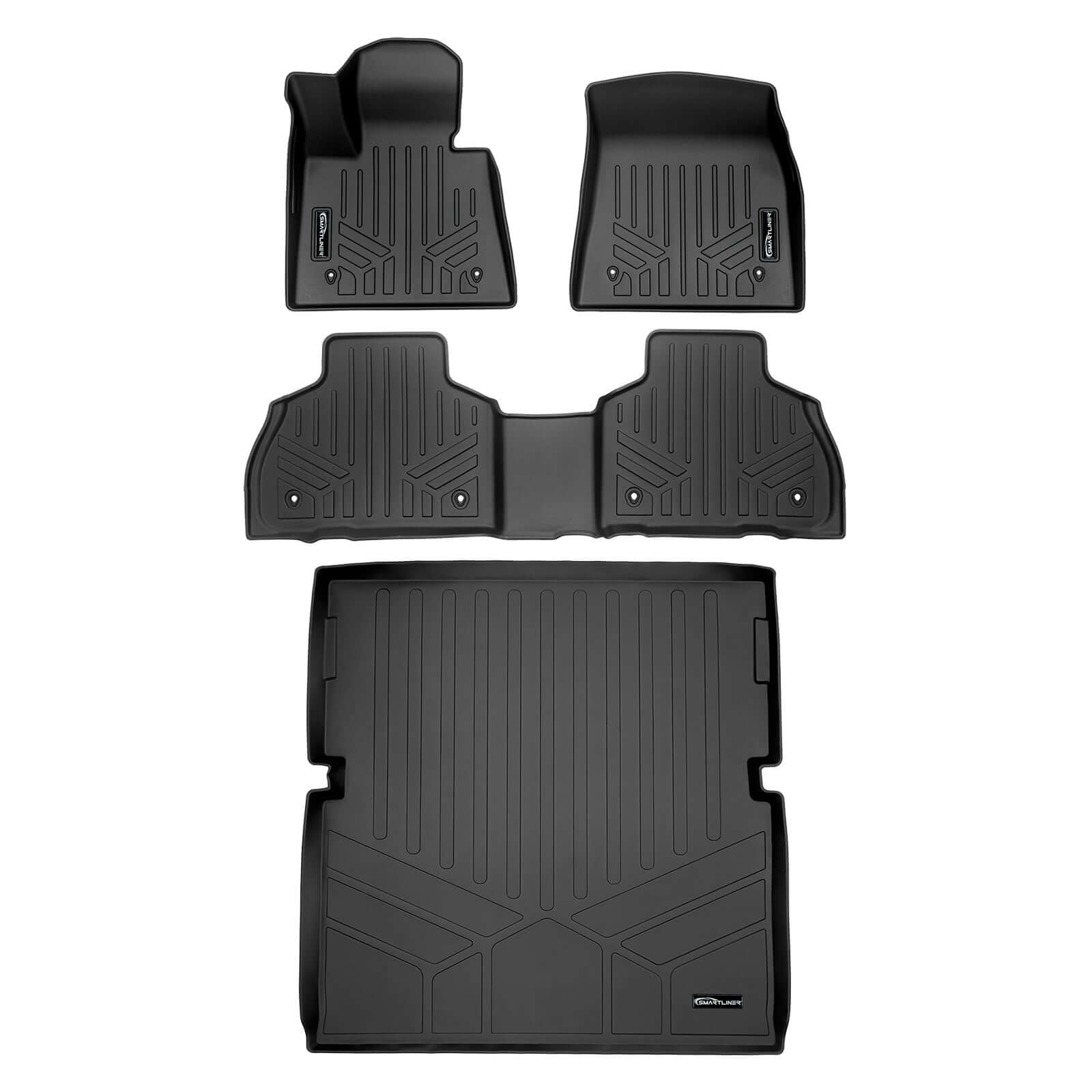 SMARTLINER Floor Liners for 2021-2025 BMW Alpina XB7 (2nd Row Bench)