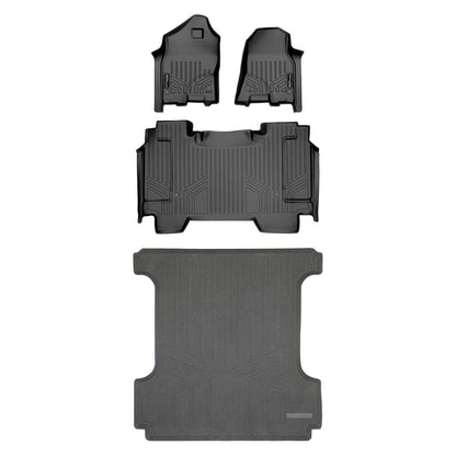 SmartCoverage™ Floor Liners For 2019 - 2024 Ram 1500 Crew Cab Vinyl without Rear Underseat Storage Box