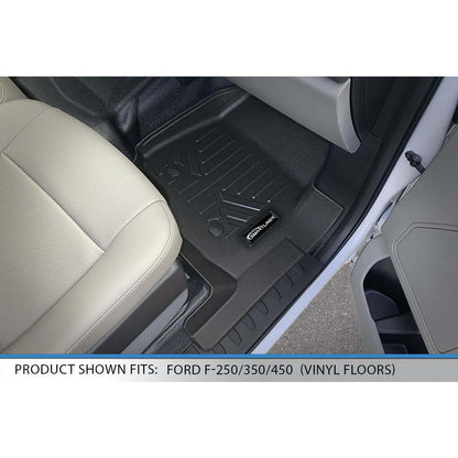 SMARTLINER Custom Fit Floor Liners For 2017-2025 Super Duty Crew Cab with Vinyl Flooring