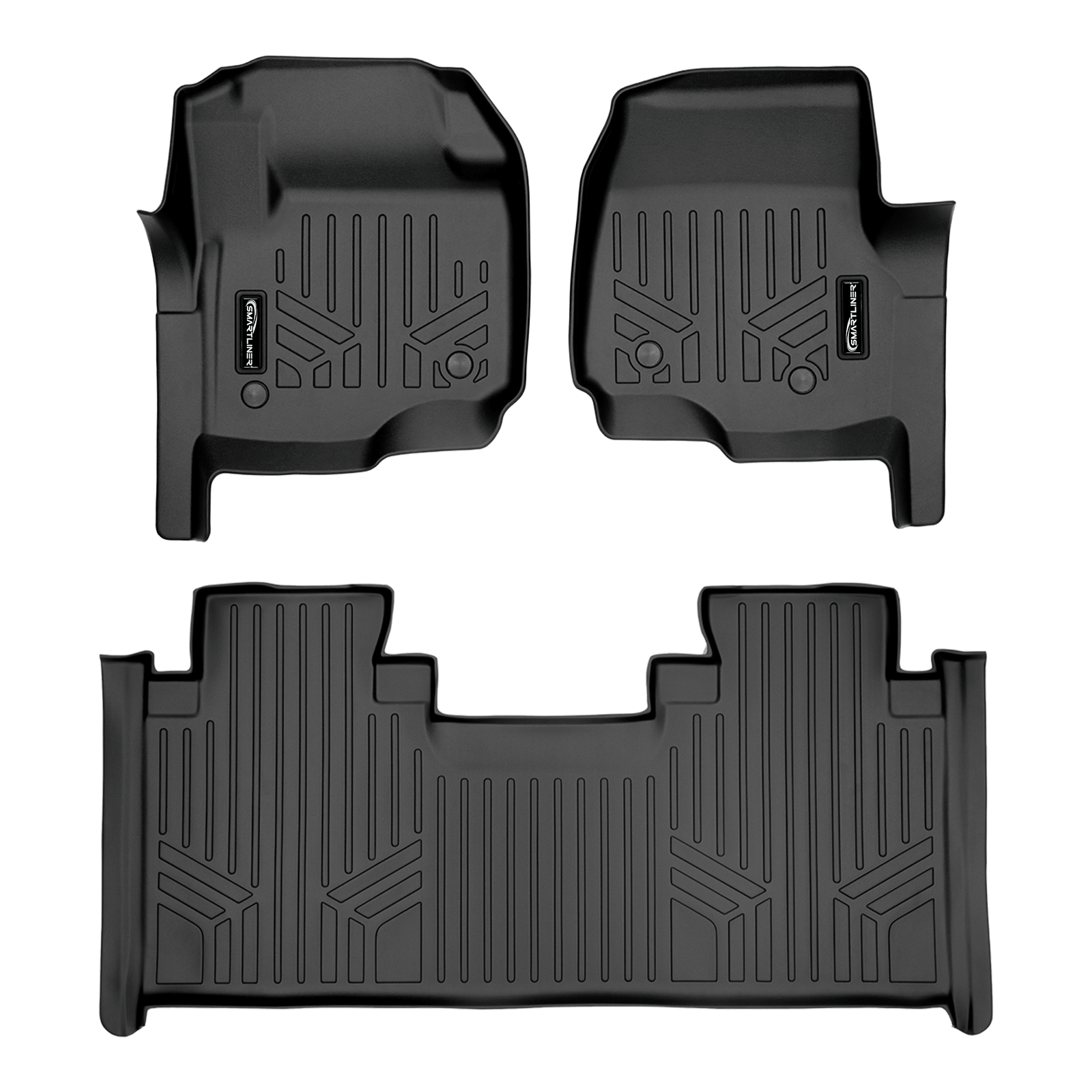 SMARTLINER Floor Liners for 2017-2026 Ford F-250|F-350 SuperCab (1st Row Bench) | Vinyl | No OTH