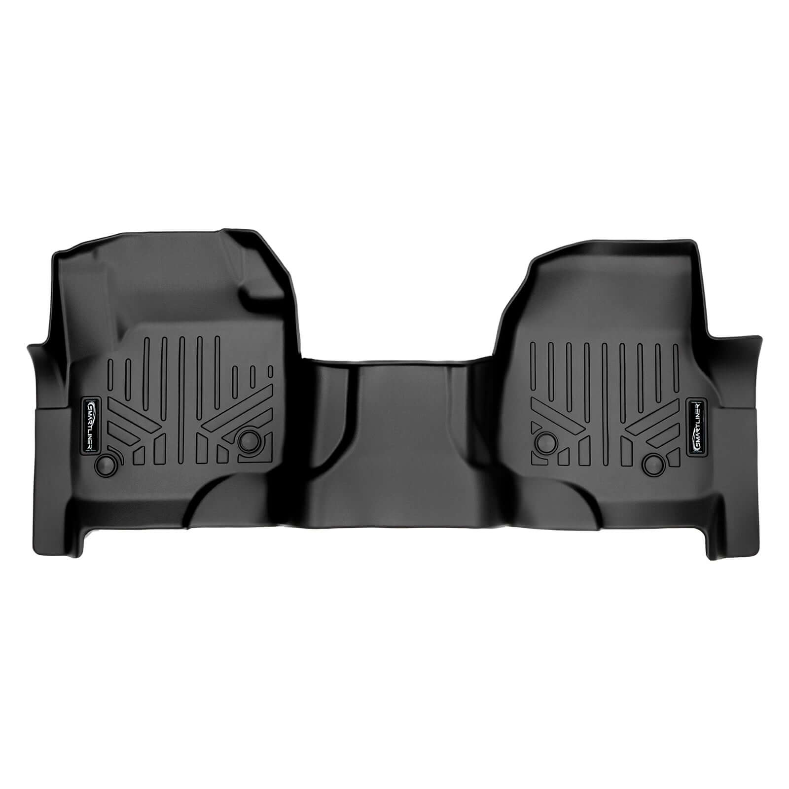 SMARTLINER Floor Liners for 2017-2024 Ford Super Cab | Vinyl | 2nd Row Bench Seat
