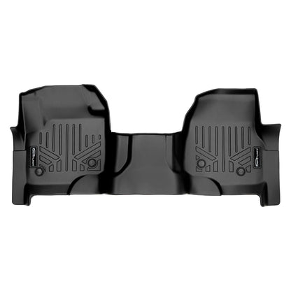 SMARTLINER Floor Liners for 2017-2024 Ford Super Cab | Vinyl | 2nd Row Bench Seat