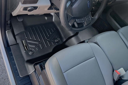 SMARTLINER Floor Liners for 2017-2026 Ford Super Duty Crew | Vinyl | With full first row coverage