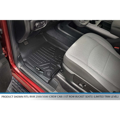 SMARTLINER Custom Fit Floor Liners For 2019-2026 Ram 2500 Mega Cab Bench Seat No Coverage