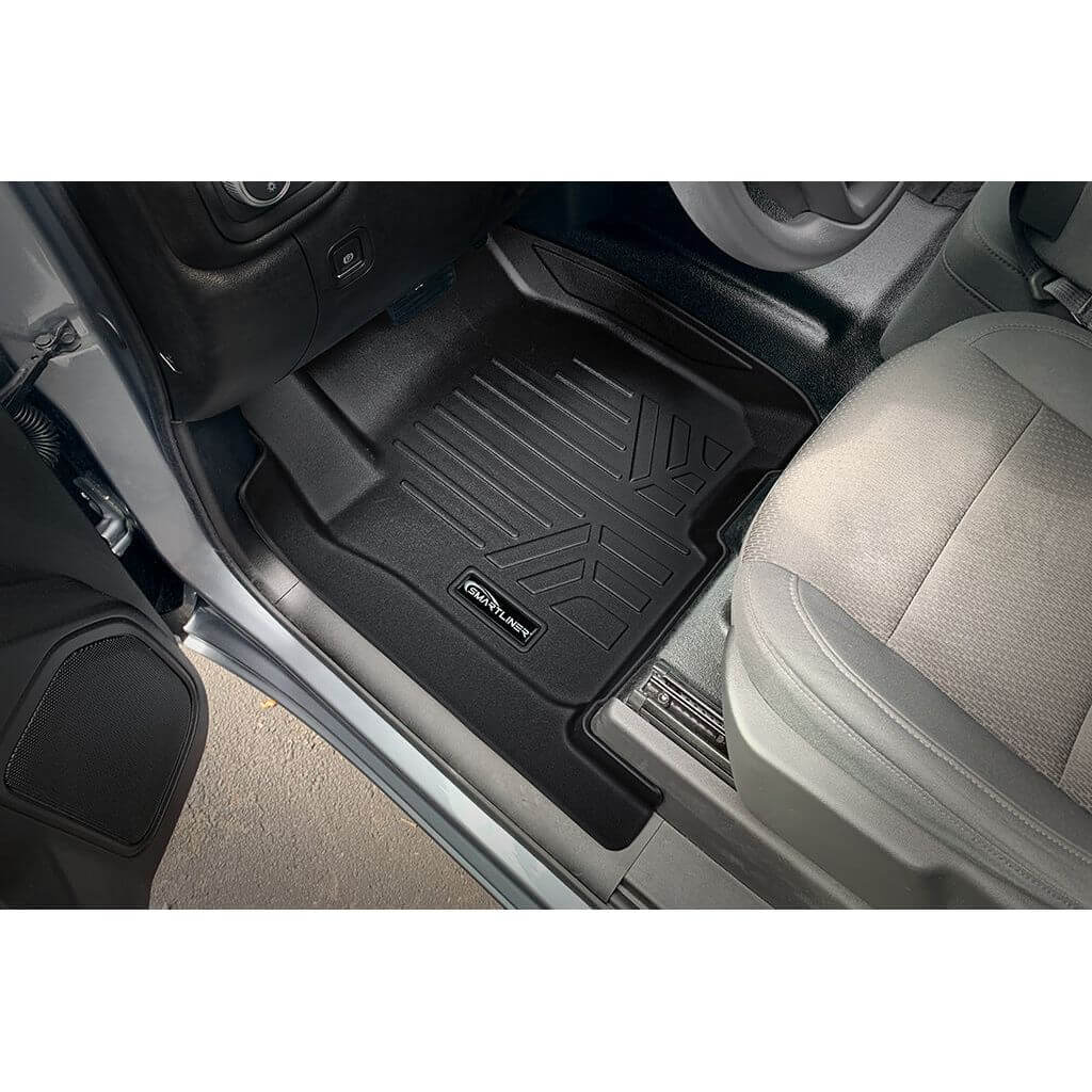 SMARTLINER Floor Liners for 2020-2026 Chevy Silverado 2500 HD | 3500 HD (Crew Cab|Vinyl|(1st Row Bucket)|(No OTH)|[No 2nd Row Storage]