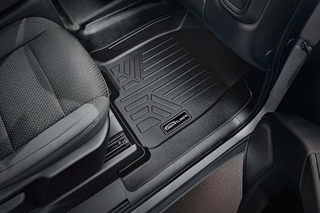 SMARTLINER Floor Liners for 2020-2026 Chevy Silverado 2500 HD | 3500 HD (Double Cab|Vinyl|(1st Row Bench)|(No OTH)