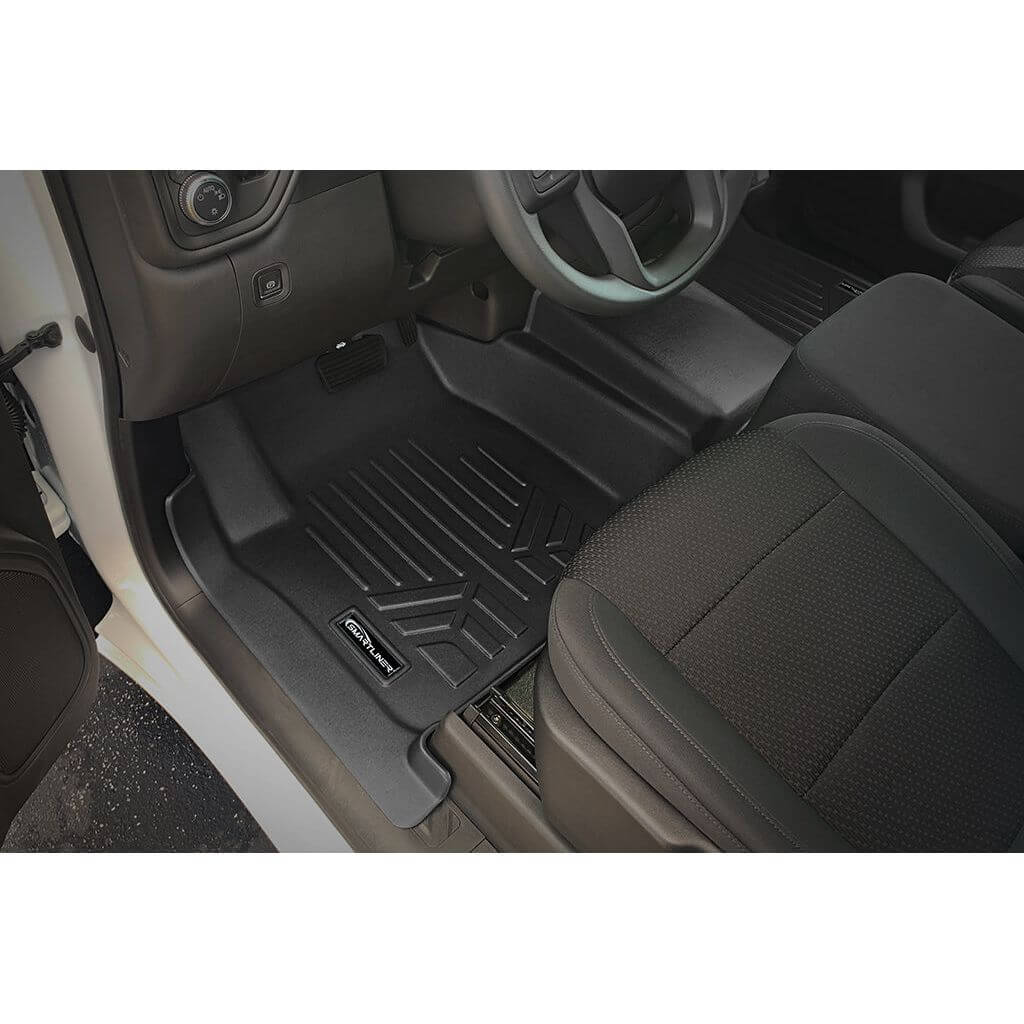 SmartCoverage™ Floor Liners For 2019-2026 Chevy Silverado 1500 Crew Cab (1st Row Bench) (OTH) | Vinyl | [No 2nd Row Storage]