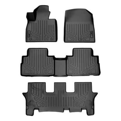 SMARTLINER Floor Liners for 2020-2025 Hyundai Palisade (2nd Row Bucket) and No In Between Coverage