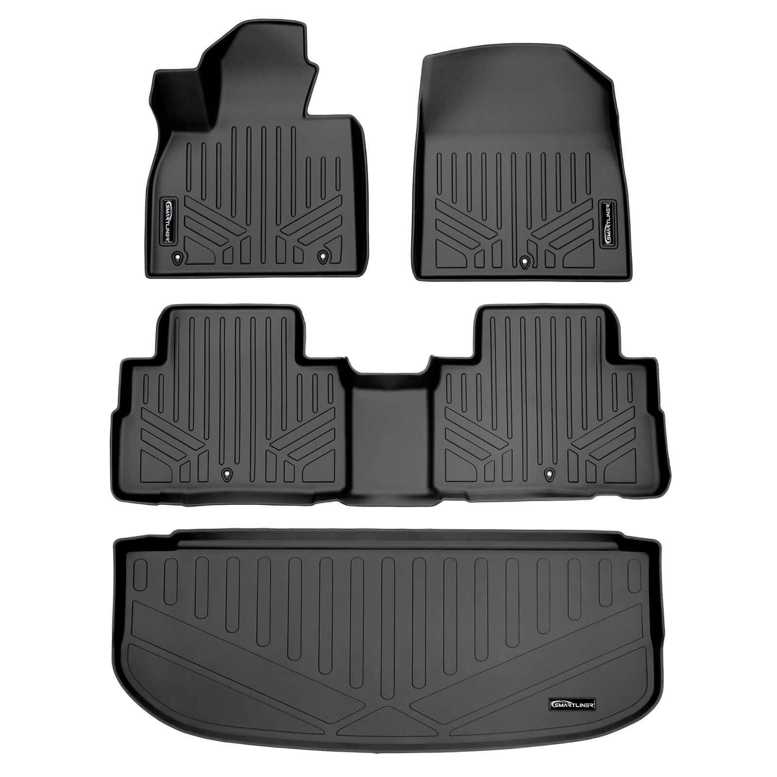 SMARTLINER Floor Liners for 2020-2025 Hyundai Palisade (2nd Row Bucket) and No In Between Coverage