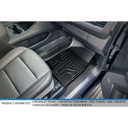 SMARTLINER Floor Liners for 2021-2025 Chevrolet Tahoe/GMC Yukon (2nd Row Bench)