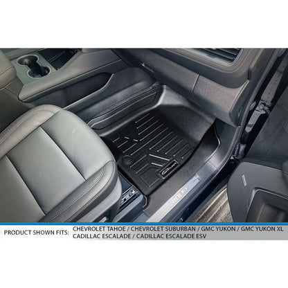 SMARTLINER Floor Liners for 2021-2025 Chevrolet Tahoe/GMC Yukon (2nd Row Bench)