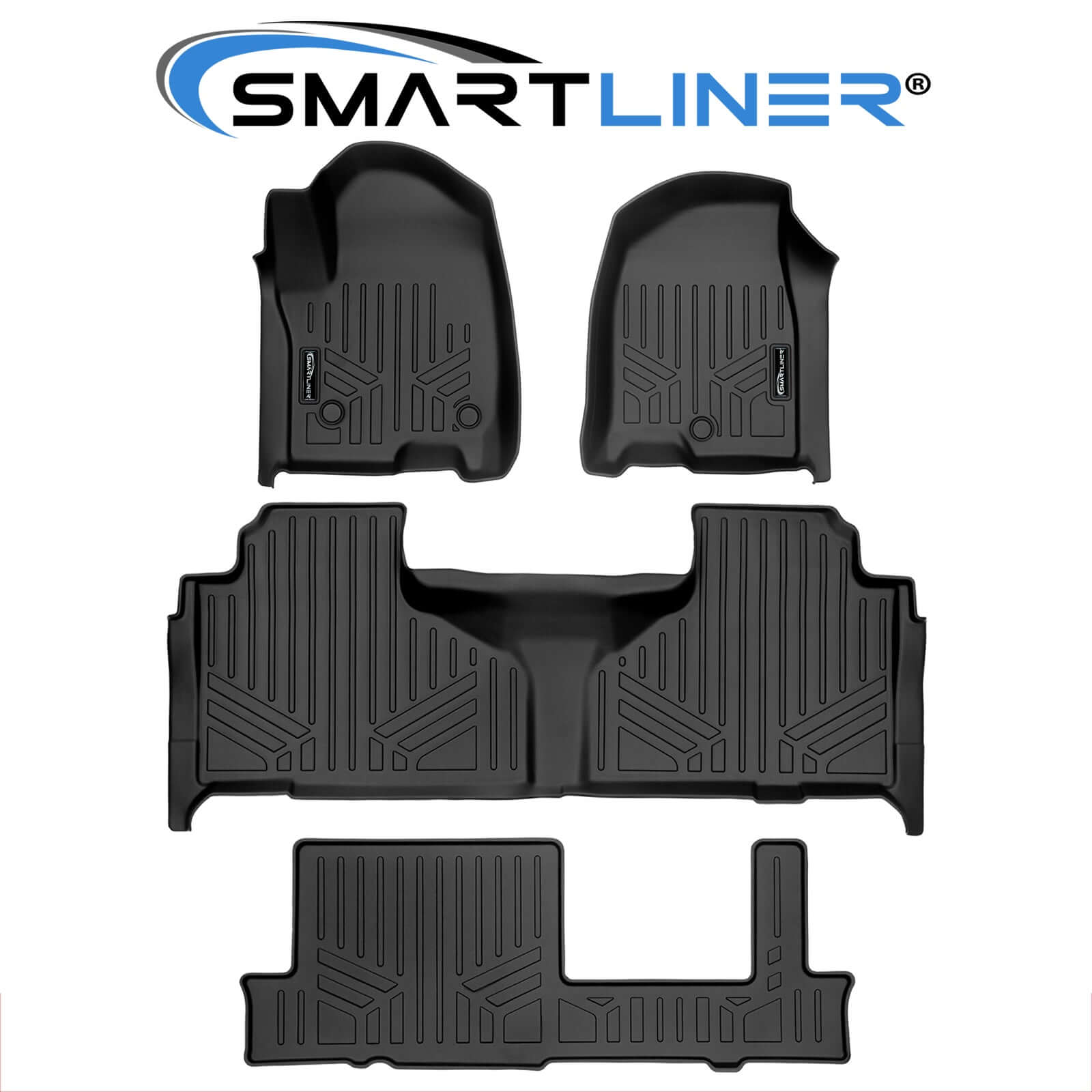 SMARTLINER Floor Liners for 2021-2025 Chevrolet Tahoe/GMC Yukon (2nd Row Bench)
