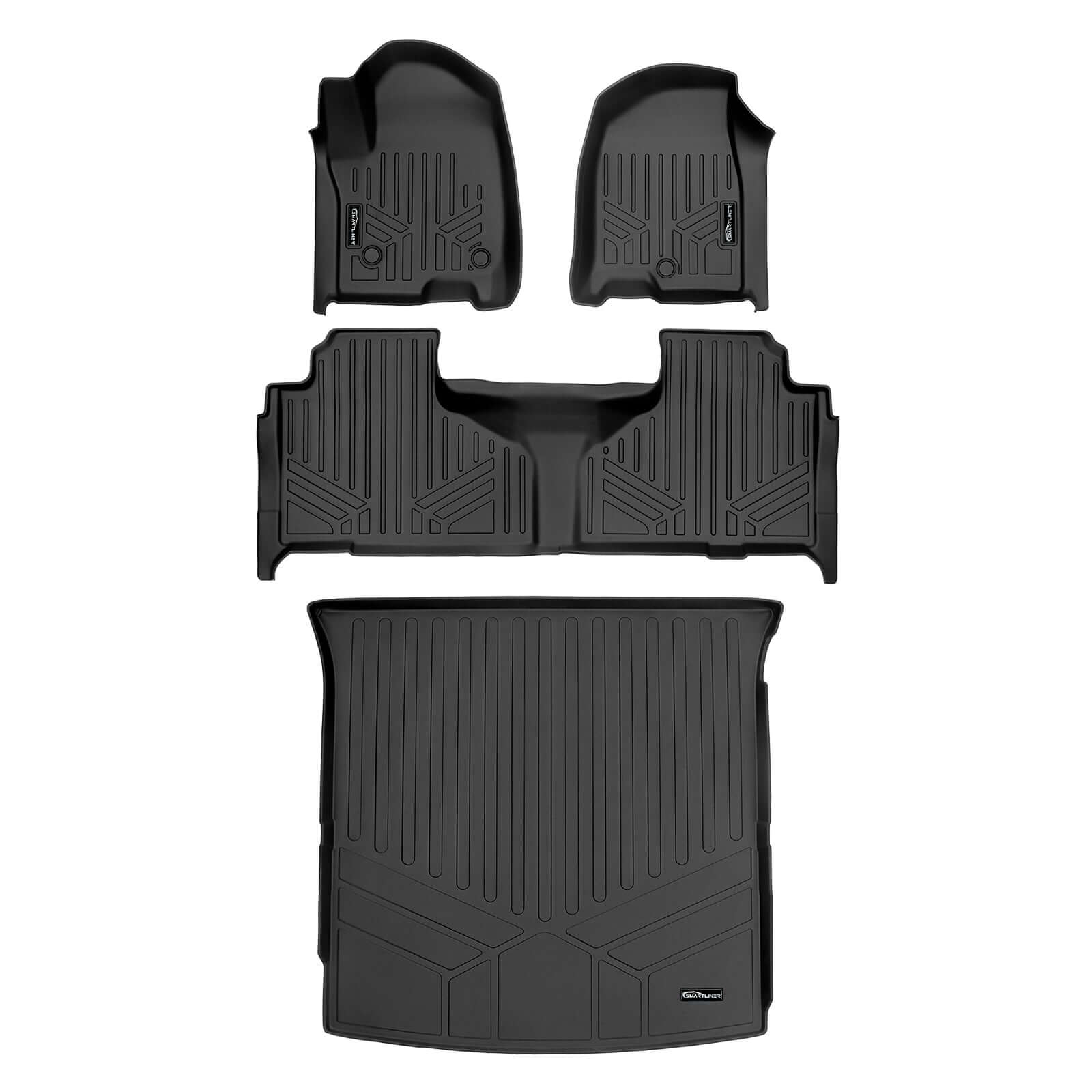 SMARTLINER Floor Liners for 2021-2025 Chevrolet Tahoe/GMC Yukon (2nd Row Bench)