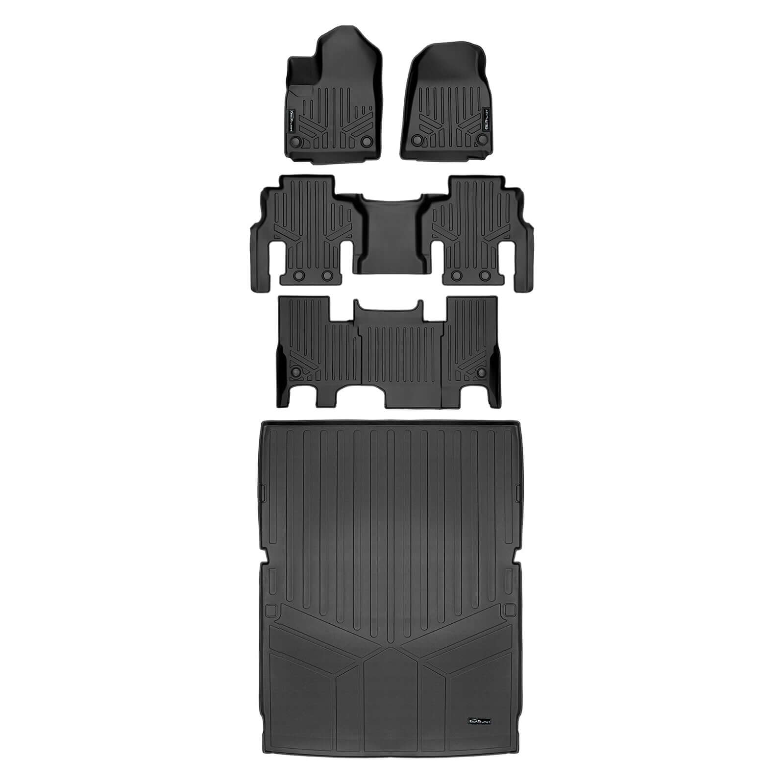 SMARTLINER Floor Liners for 2023-2025 Jeep Grand Wagoneer L (7 Passenger Model)