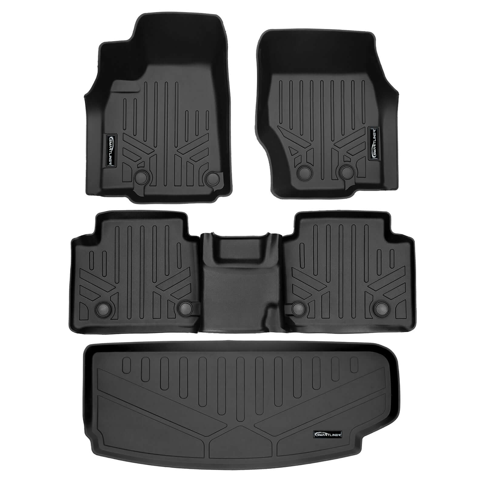 SMARTLINER Floor Liners for 2021-2026 Jeep Grand Cherokee L w/ 2nd Row Bench Seat