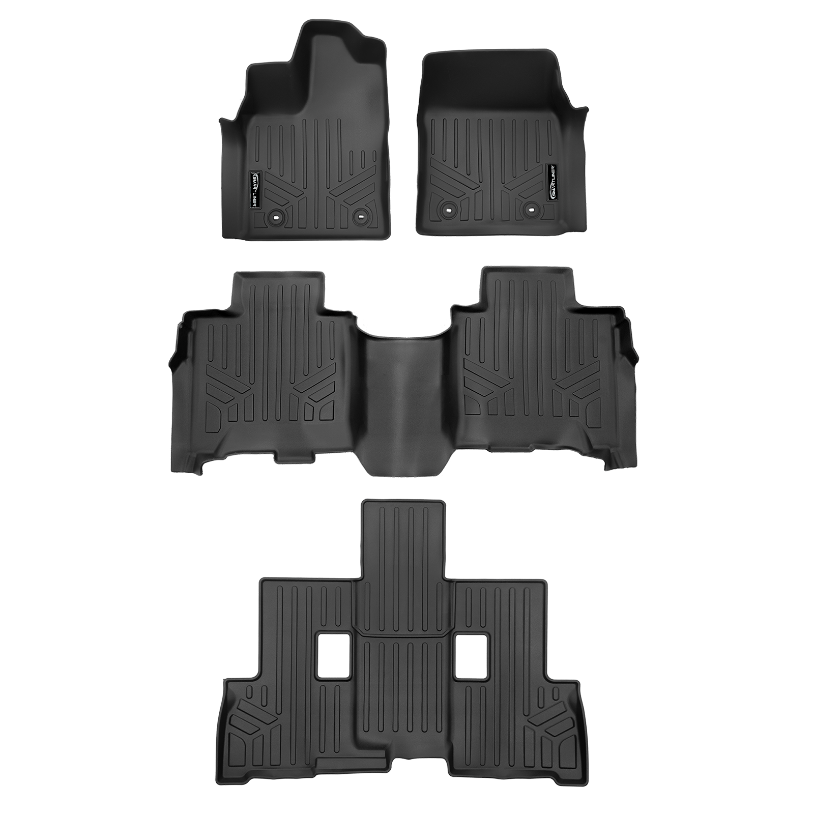 SMARTLINER Floor Liners for 2023-2026 Toyota Sequoia (8 Passenger Models)