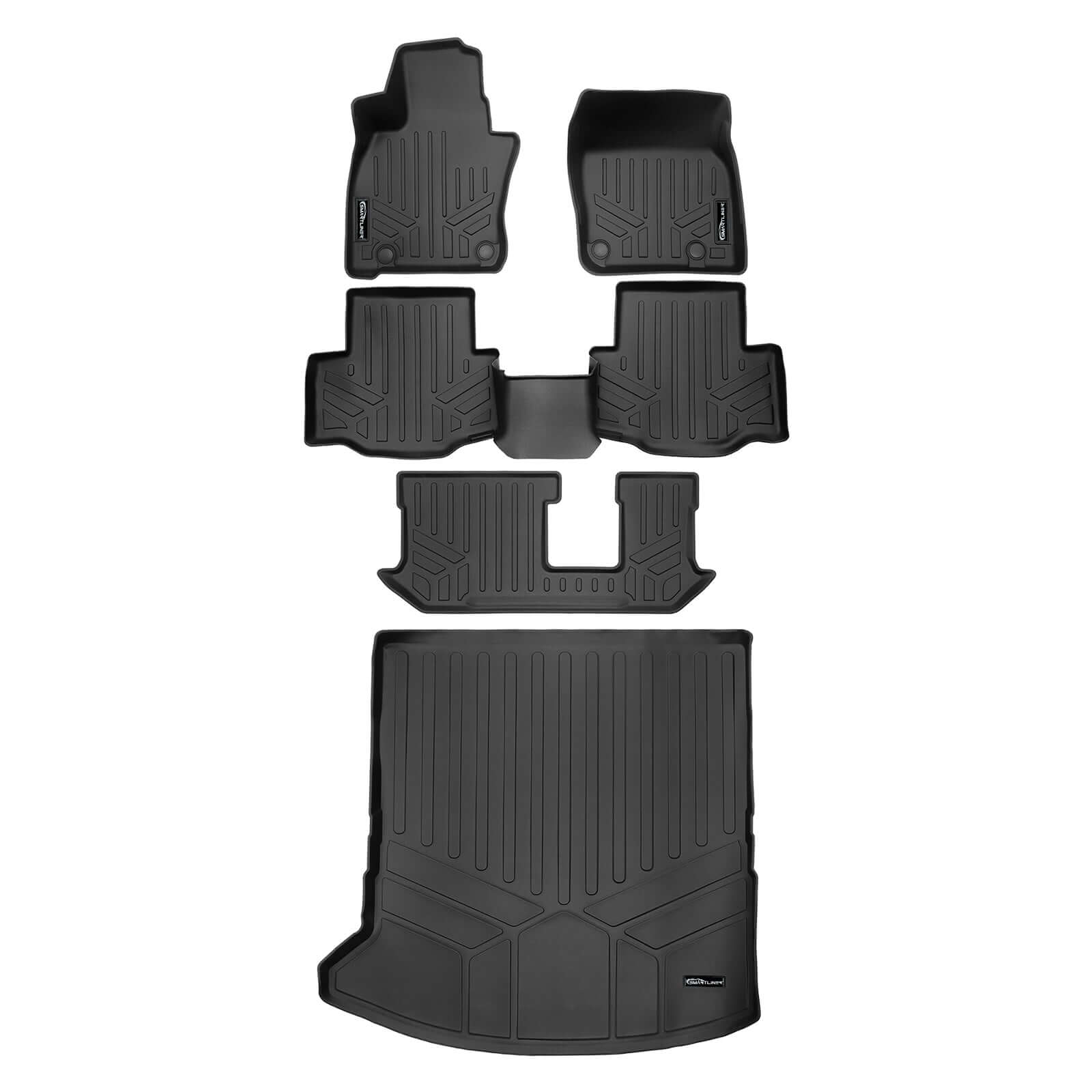 SMARTLINER Floor Liners for 2024-2026 Mazda CX-90 (Only Fits 2nd Row Bench)