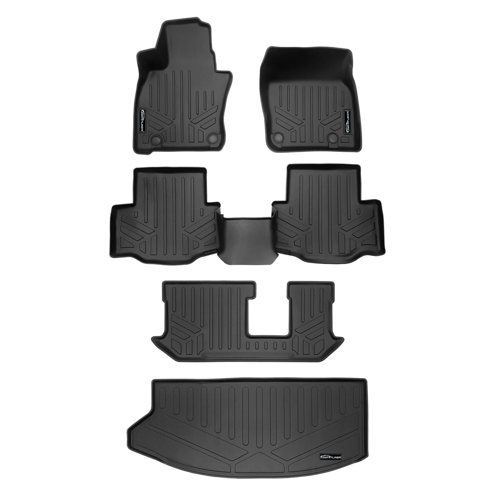 SMARTLINER Floor Liners for 2024-2026 Mazda CX-90 (Only Fits 2nd Row Bucket Seats With Center Console)