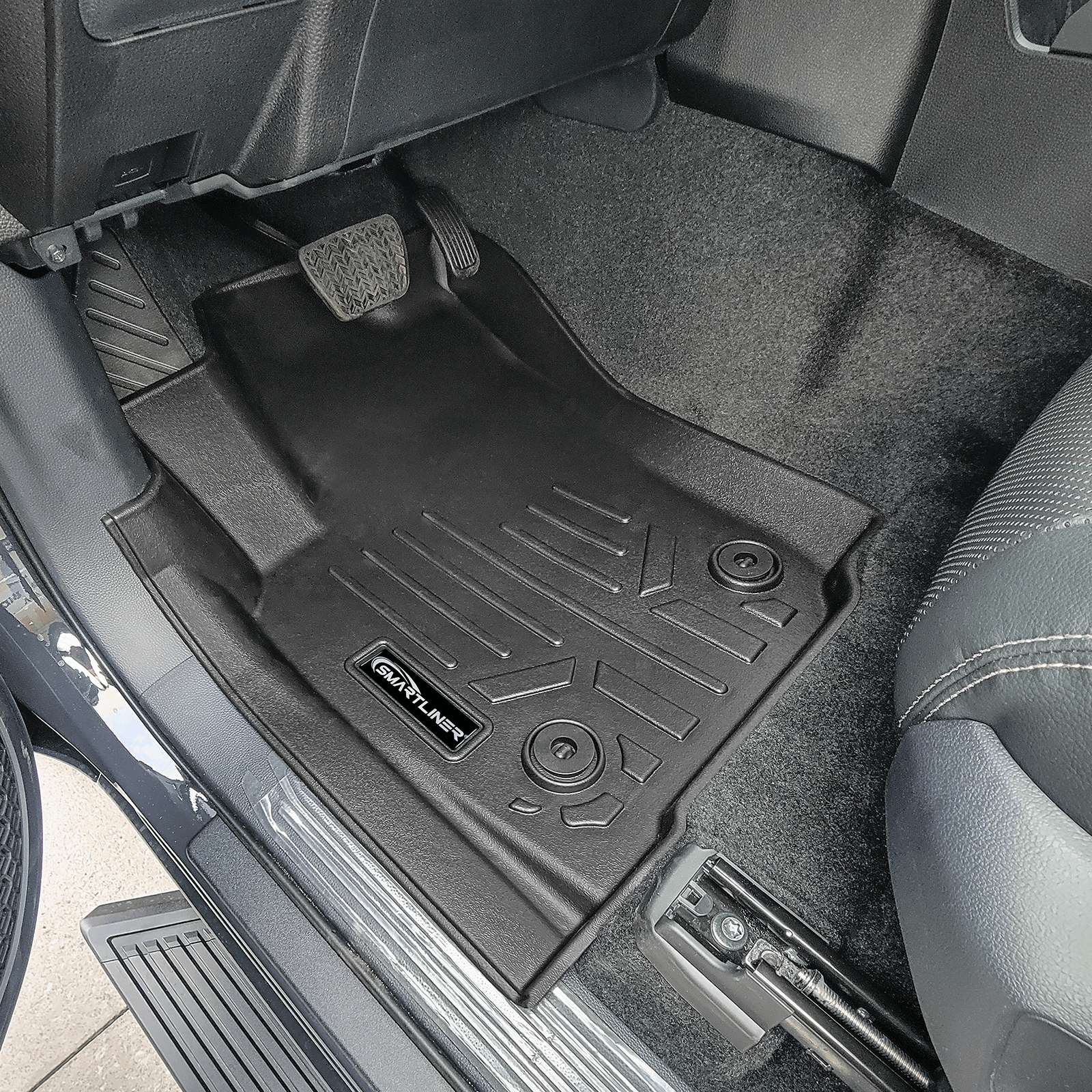 SMARTLINER Floor Liners for 2024-2026 Toyota Tacoma Double Cab (Only Fits[2nd Row Storage]