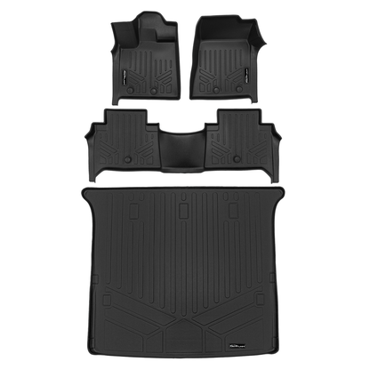 SMARTLINER Floor Liners for 2025-2026 Infiniti QX80/2025 Nissan Armada Without Bucket Seats & Center Console Only