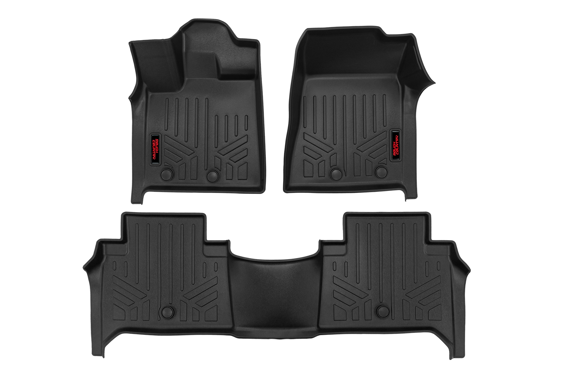 SMARTLINER Floor Liners for 2025-2026 Infiniti QX80/2025 Nissan Armada Without Bucket Seats & Center Console Only