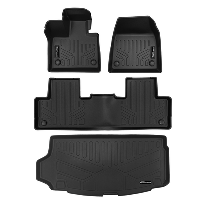 SMARTLINER Custom Fit Black For 2025-2026 Volvo EX90 Electric. Fits 7 Passenger Model