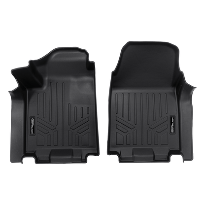 SMARTLINER Floor Liners for 2024 Chevy Silverado EV Fits Vinyl floor Bucket Seat models, 3WR (Work Truck Trim)