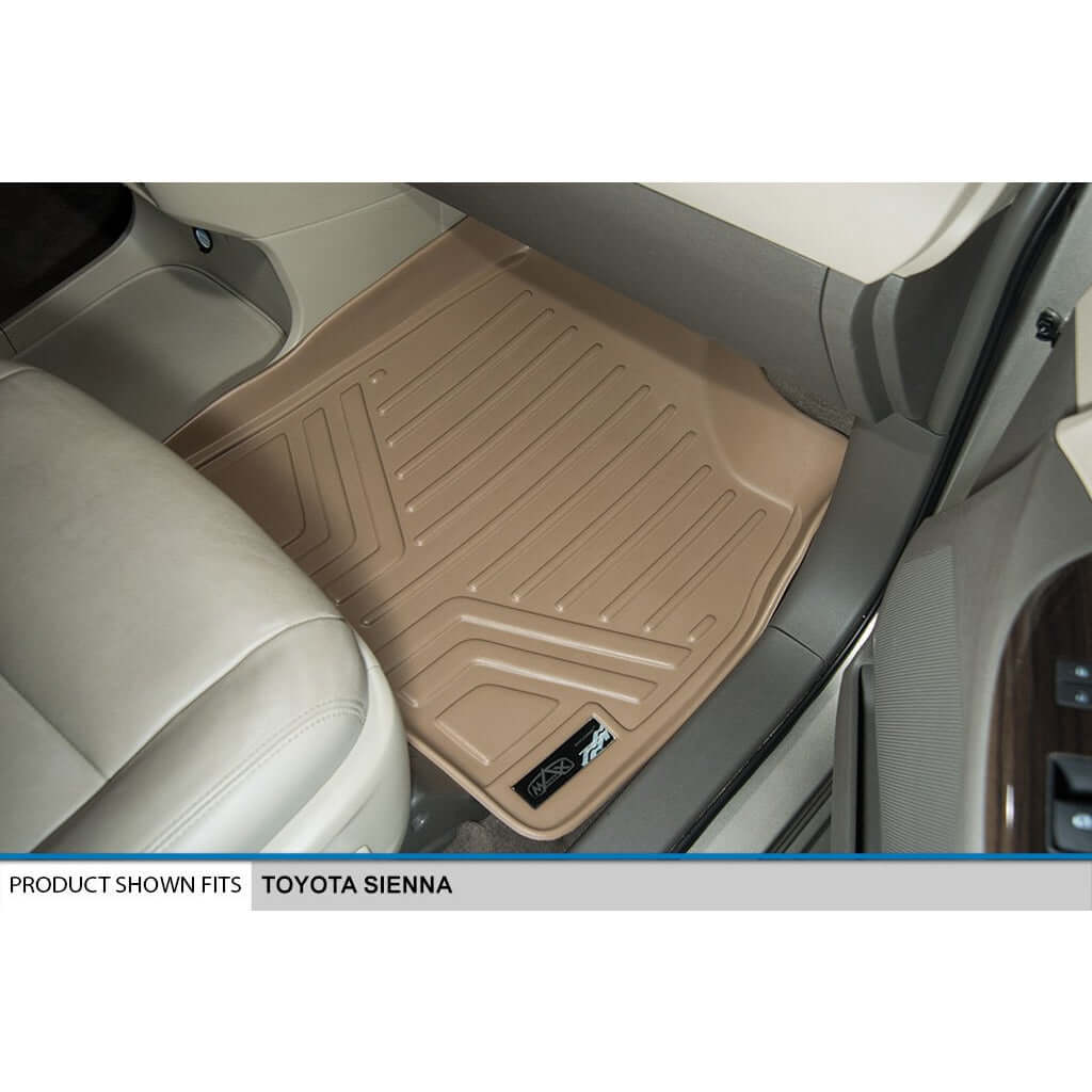 SMARTLINER Custom Fit Floor Liners For 2011-2012 Toyota Sienna (8 Passenger Model)