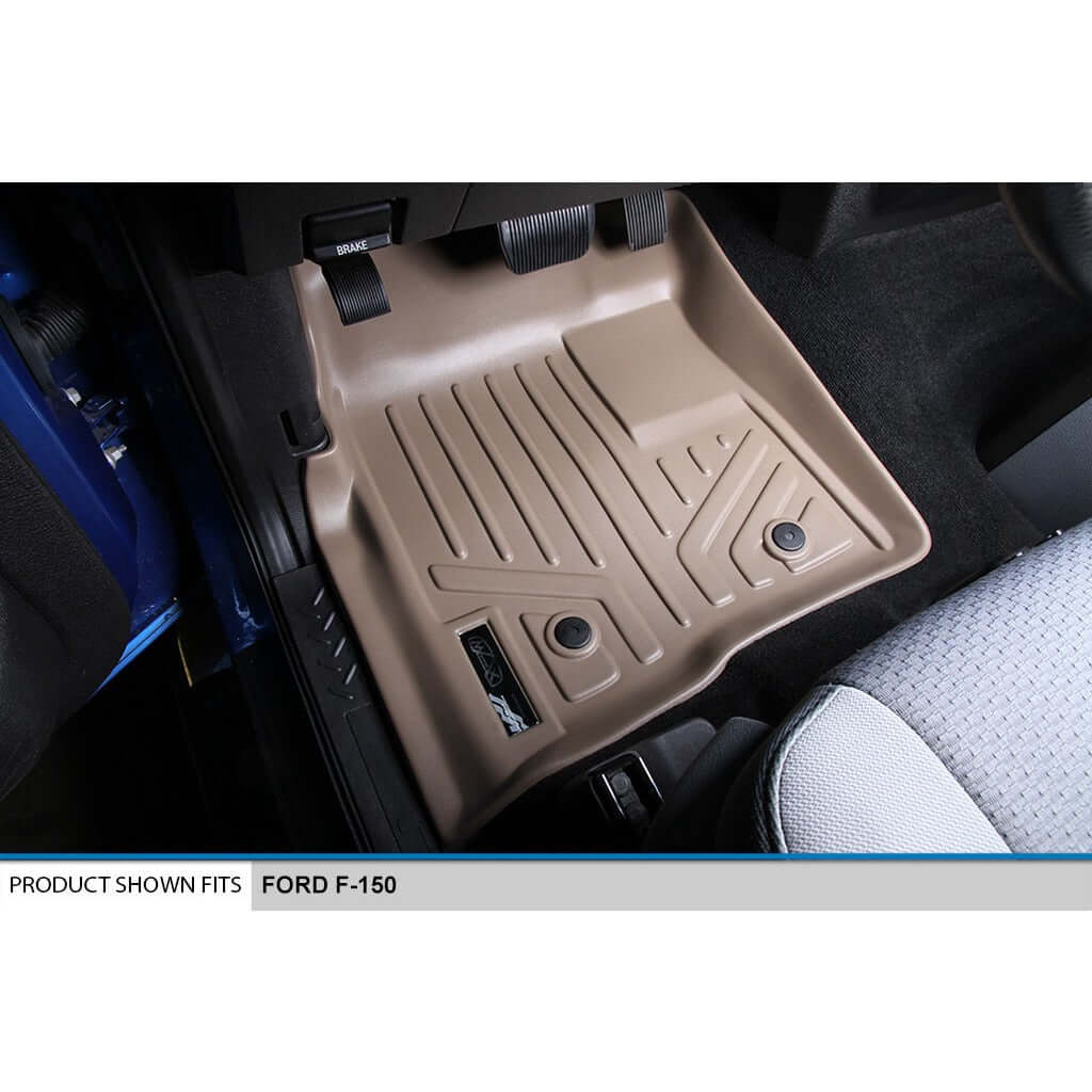 Smart Trim™ Floor Liners For 2011-2014 Ford F-150 SuperCab Non Flow Center Console