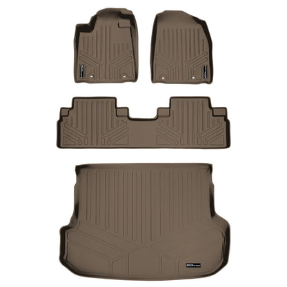 SMARTLINER Custom Fit Floor Liners For 2013-2015 Lexus RX (First Row Twist type Rings)