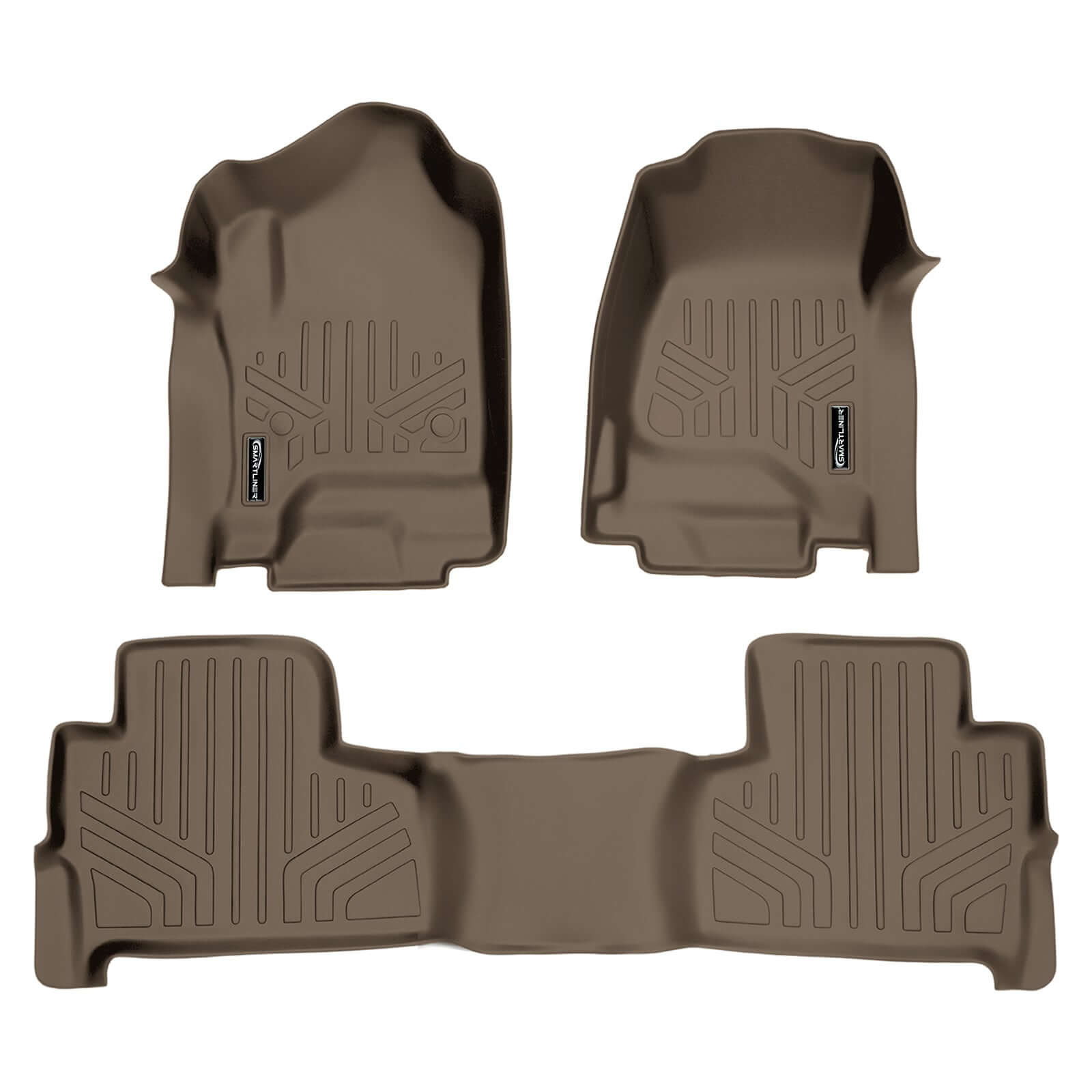 Smart Trim™ Floor Liners For 2015-2020 Chevrolet Tahoe / GMC Yukon (2nd Row Bucket)