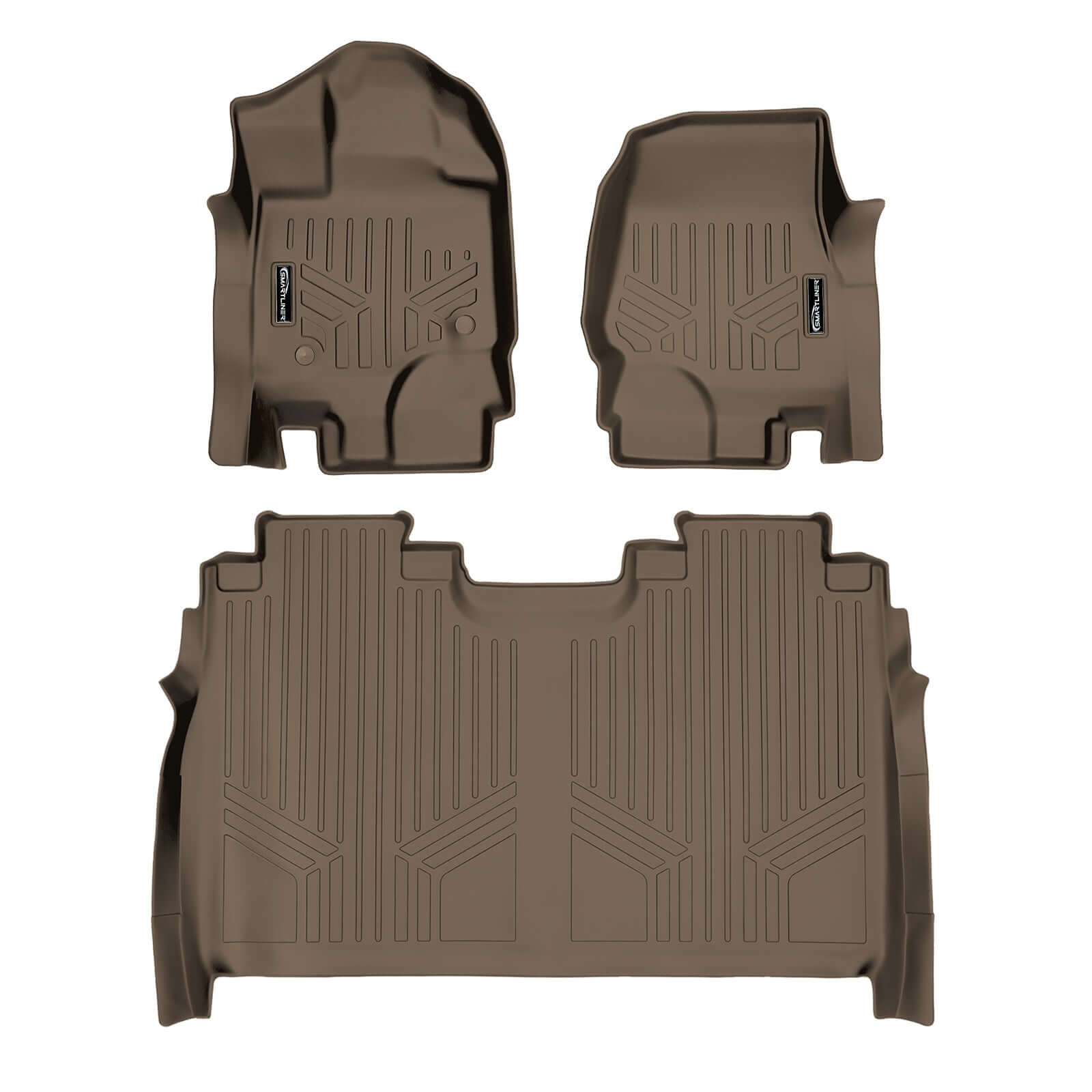 SmartCoverage™ Floor Liners For 2015-2026 Ford F-150 SuperCrew Cab (1st Row Bucket)