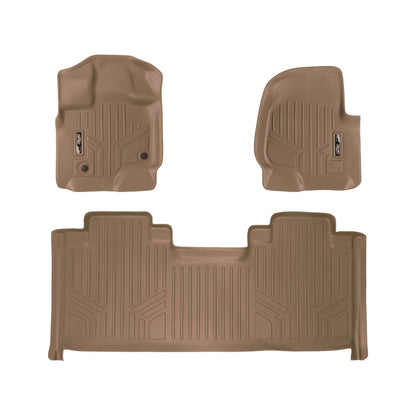 SMARTLINER Custom Fit Floor Liners For 2015-2026 Ford F-150 SuperCab with 1st Row Bucket Seats Vinyl Flooring