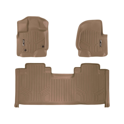 SMARTLINER Custom Fit Floor Liners For 2015-2026 Ford F-150 SuperCab with 1st Row Bucket Seats Carpeted Flooring