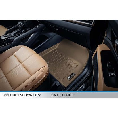 SMARTLINER Floor Liners for 2020-2025 Kia Telluride (2nd Row Bucket) with in between Coverage