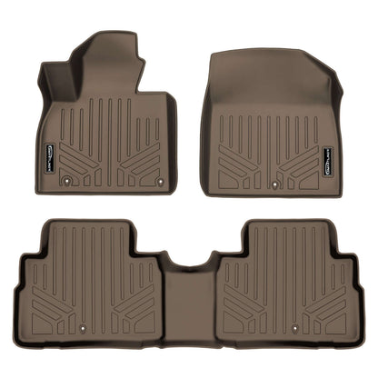 SMARTLINER Custom Fit Floor Liners For 2020-2025 Kia Telluride with 2nd Row Bucket Seats With Center Console