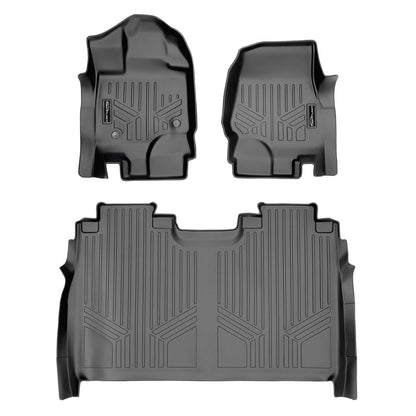 SmartCoverage™ Floor Liners For 2015-2026 Ford F-150 SuperCrew Cab (1st Row Bucket)