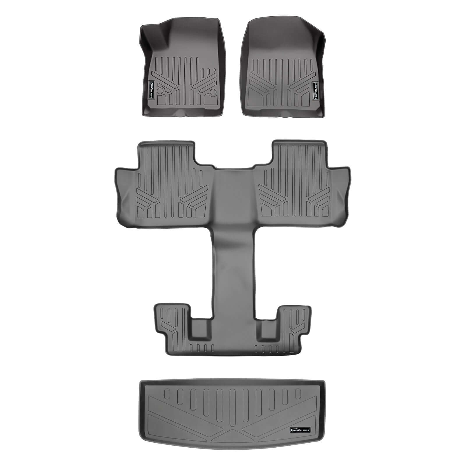 SMARTLINER Floor Liners for 2017-2023 GMC Acadia (6Passenger)