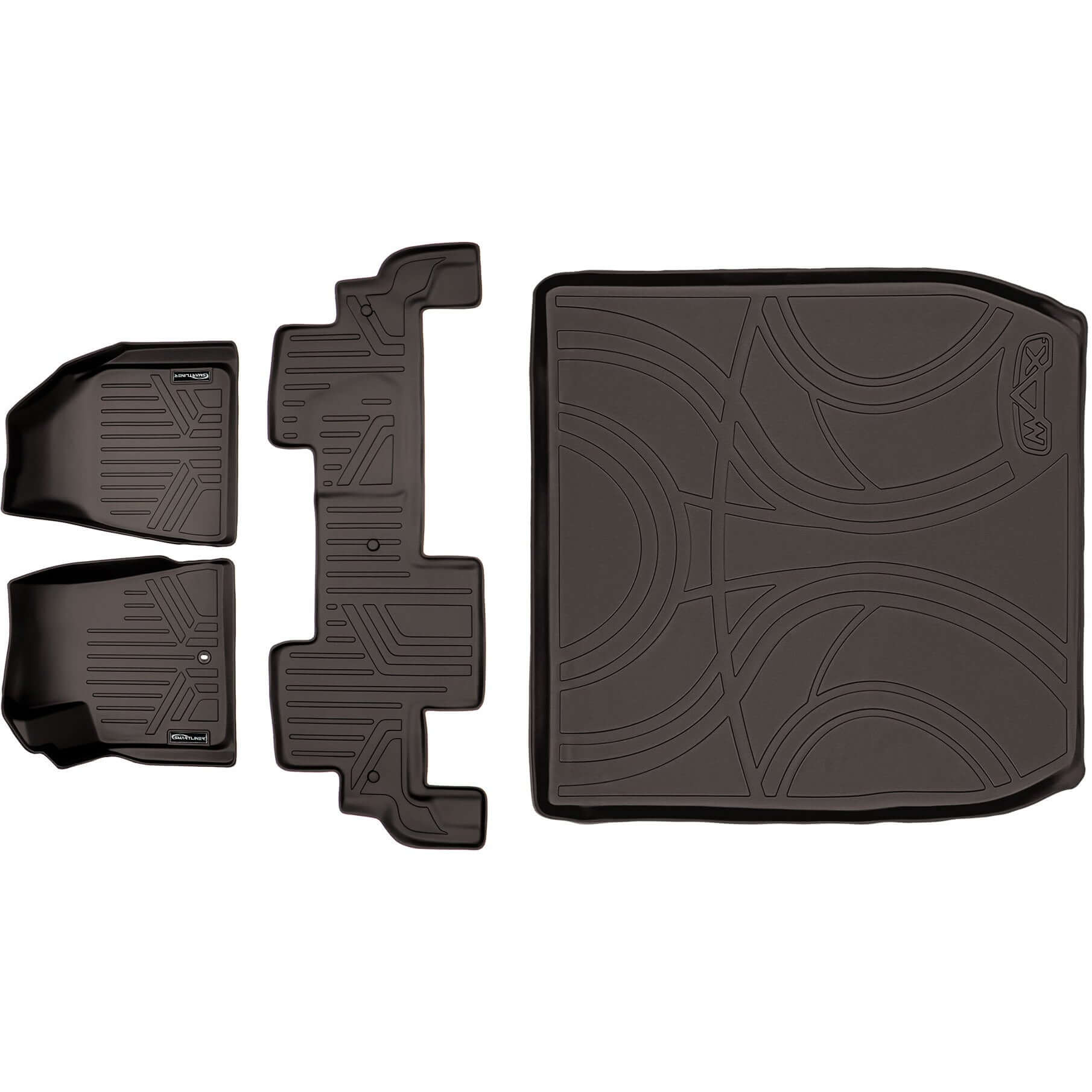 SMARTLINER Floor Liners for Traverse/Enclave/Acadia/Outlook ((2nd Row Bench))