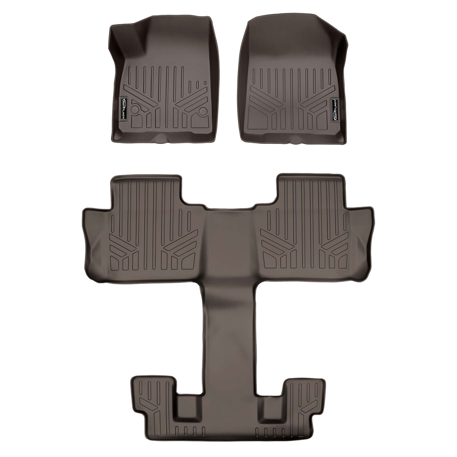SMARTLINER Floor Liners for Black for 2020-2025 Cadillac XT6