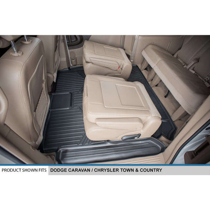 Smart Trim™ Floor Liners For 2013-2020 Dodge Grand Caravan (2nd Row Bucket) and no Super Console