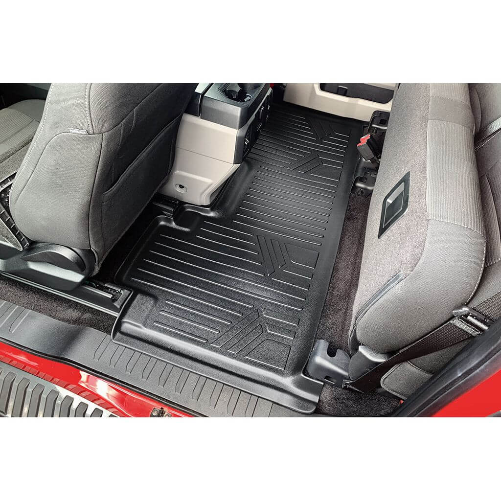 SMARTLINER Custom Fit Floor Liners For 2015-2026 Ford F-150 SuperCab with 1st Row Bucket Seats Vinyl Flooring