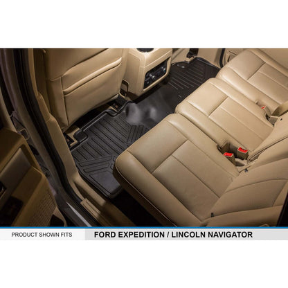 SMARTLINER Custom Fit Floor Liners For 2011-2017 Ford Expedition/Lincoln Navigator with 2nd Row Bench Seat or Console