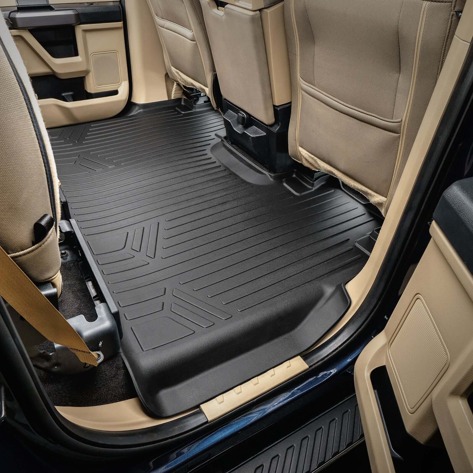 SmartCoverage™ Floor Liners For 2015-2026 Ford F-150 SuperCrew Cab (1st Row Bench) (No OTH and no 2nd Row Underseat Storage) Vinyl