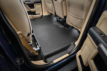 SMARTLINER Floor Liners for 2022-2025 Ford F-150 Lightning 2nd Row Bench seat without under seat fold-flat storage