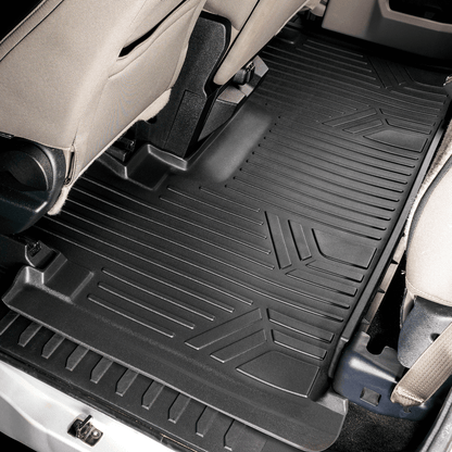 SMARTLINER Floor Liners for 2017-2026 Ford Super Duty Crew | Vinyl | With full first row coverage