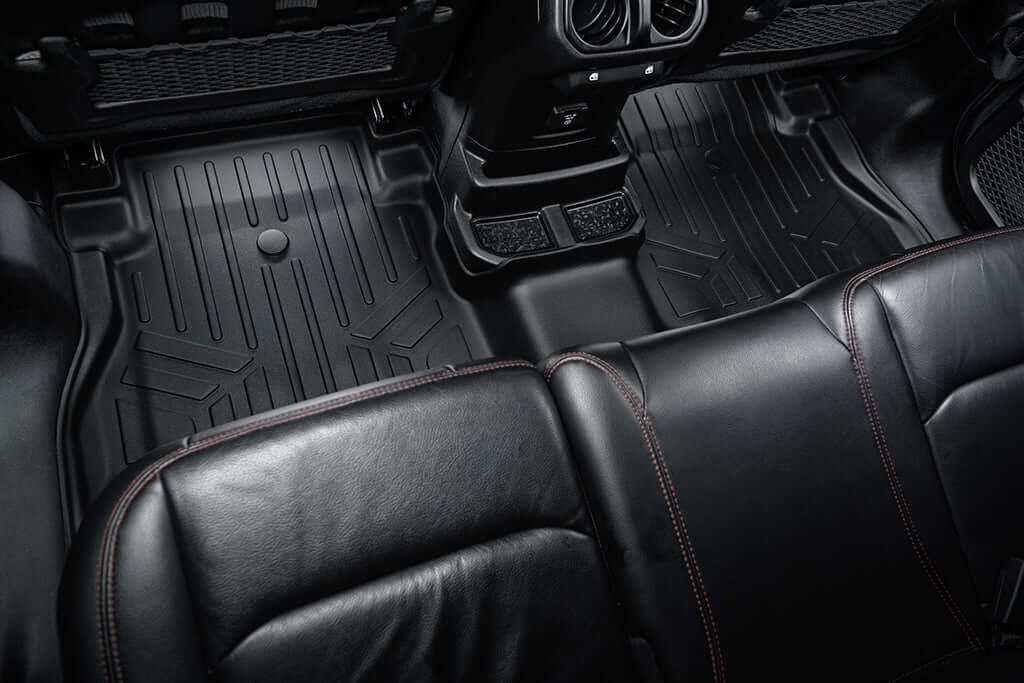 SMARTLINER Floor Liners for JL New Body 2018-2024 Jeep Wrangler Unlimited without Subwoofer (no JK)